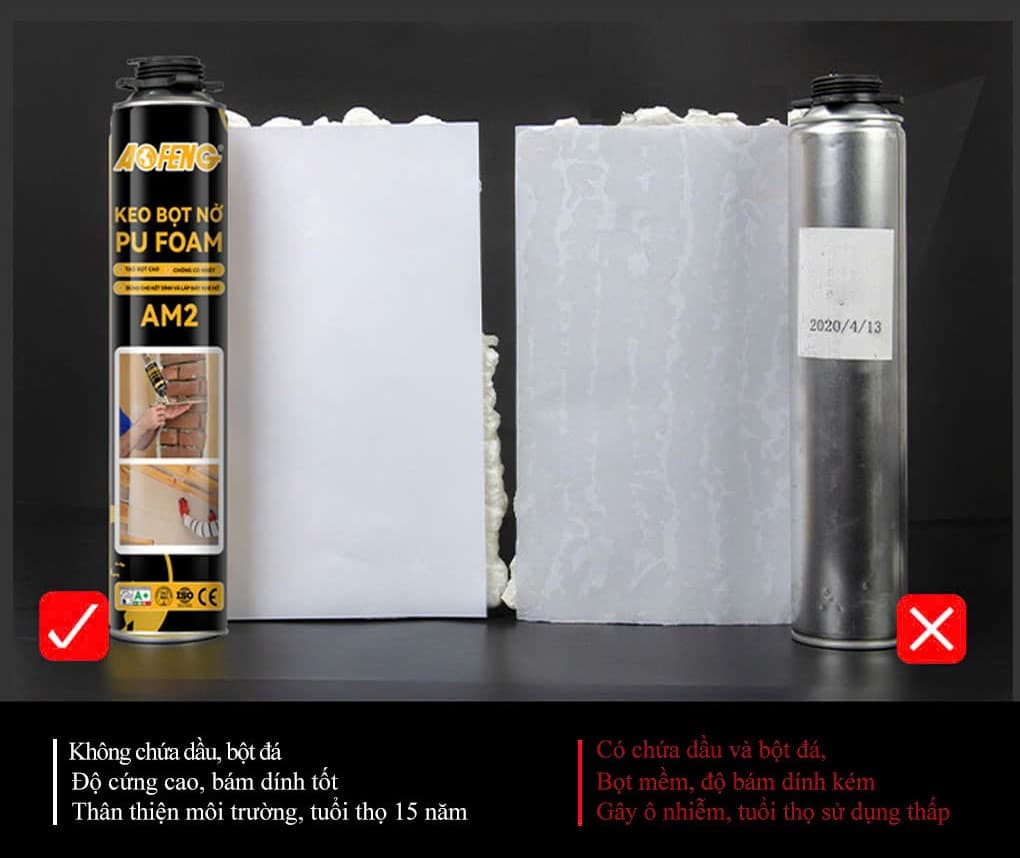 So sánh keo AM2 với sản phẩm thông thường - đặc điểm sản phẩm